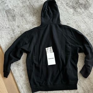 Balenciaga MensL - Black hoodie logo NWT and receipt